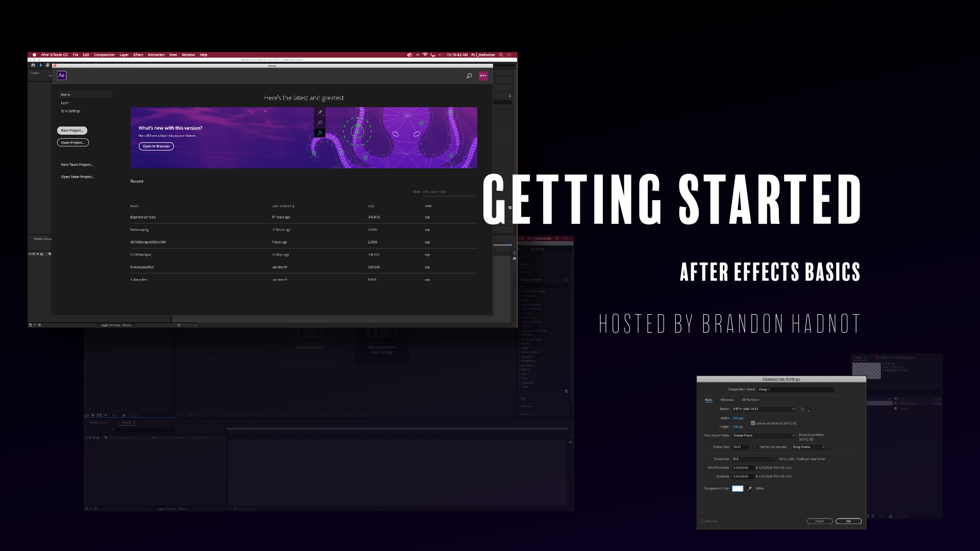 After Effects: Getting Started